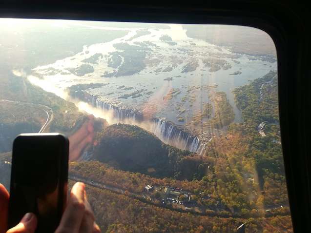 Vic Falls from the sky