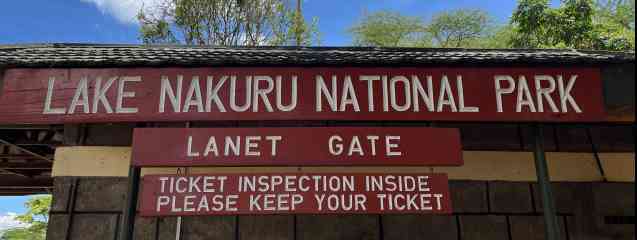 Lake Nakuru gate, Kenya safari