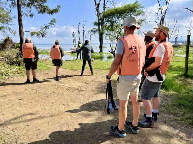 Safari group in Kenya