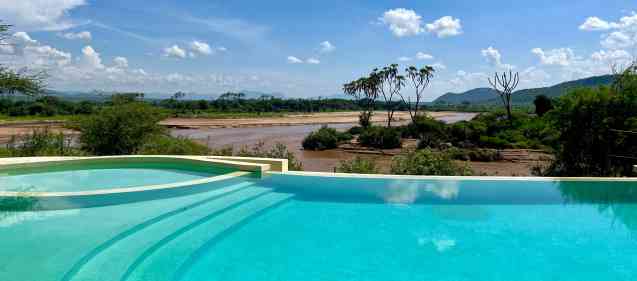 Soroi Larsens camp pool Samburu