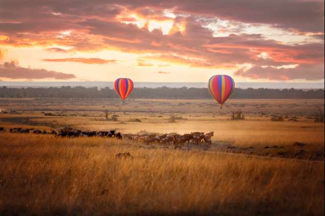 Sunrise over the Masai Mara