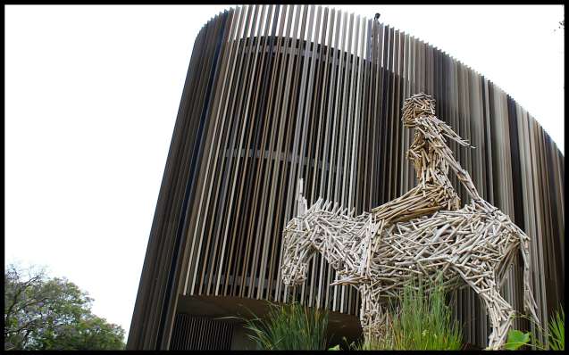 Man on Donkey sculpture, Joburg