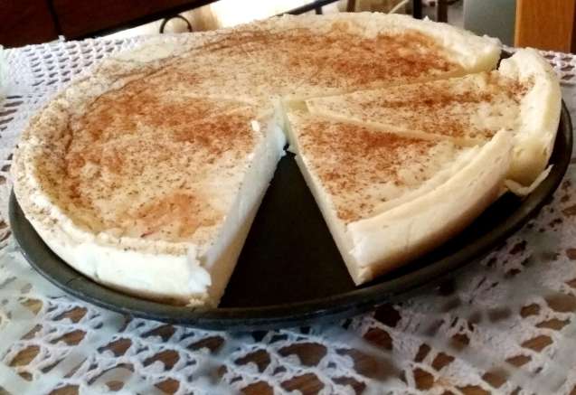 Traditional south african melktert