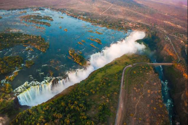 Vic Falls from the air
