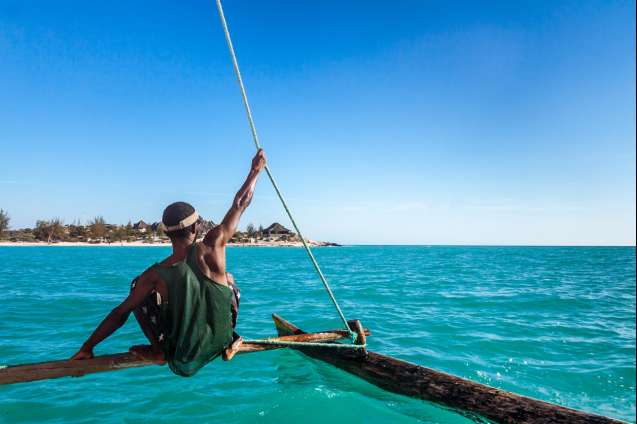 Vezo boatman, southern Madagascar