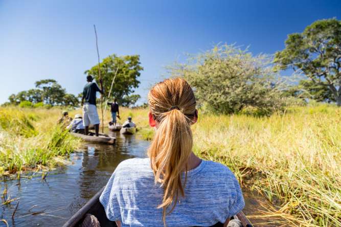 Botswana mokoro safari