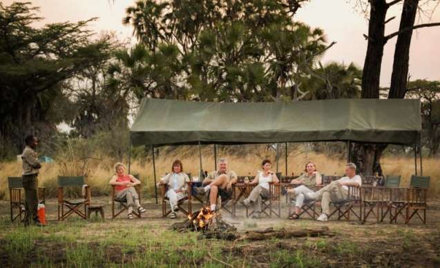 Safari campfire