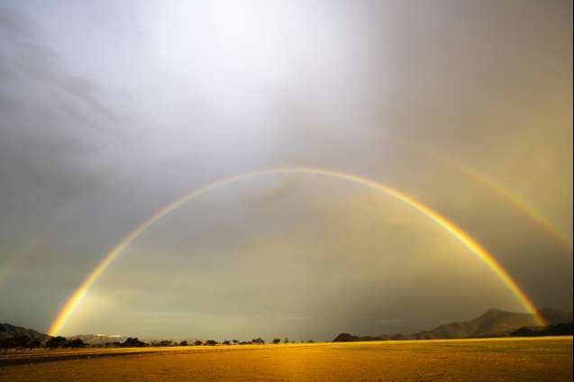 Rainbow in Namibia