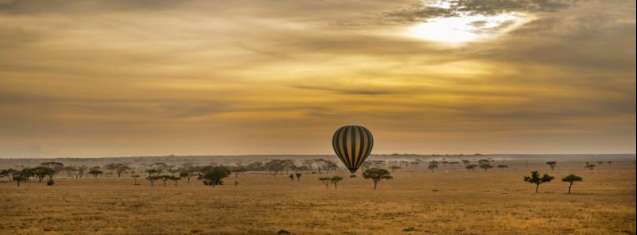 hot air balloon serengeti