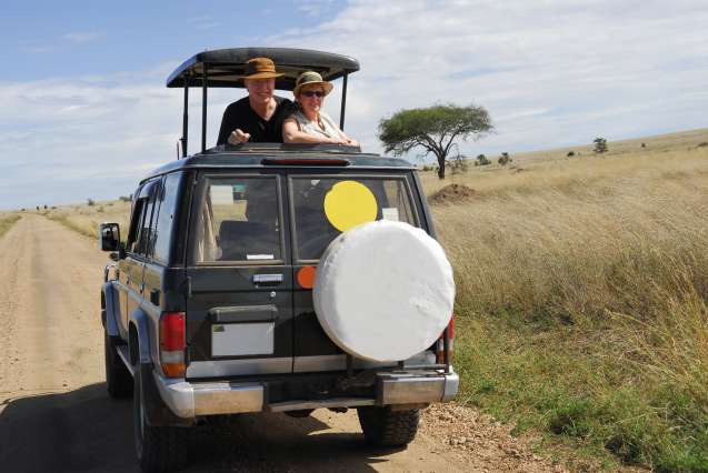 Seniors on safari in the Serengeti
