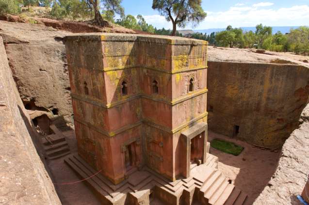 Stone churches Lalibela Ethiopia
