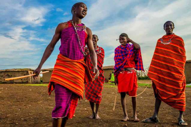 Visiting a Maasai village Kenya