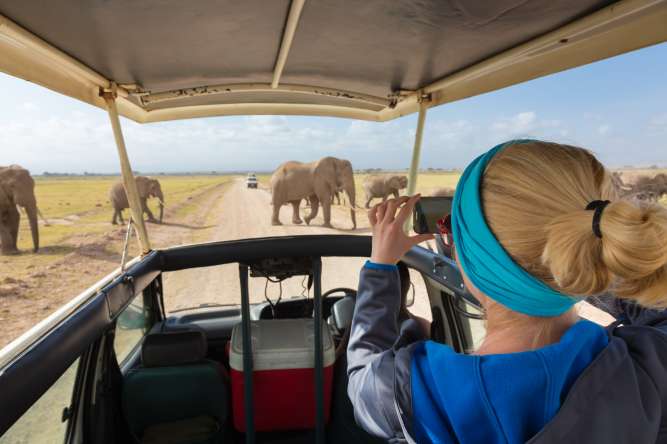 Solo female travel in Africa Amboseli