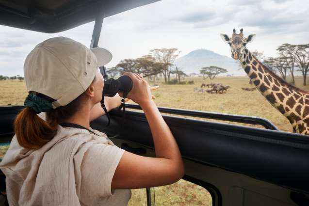 Solo female traveller on safari 