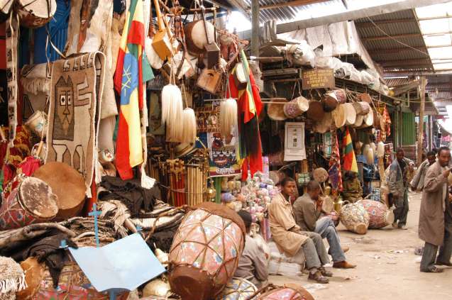Merkato in Addid Ababa Ethiopia