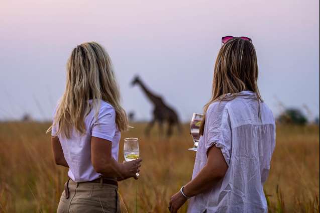 Sundowners on safari