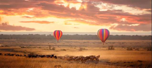Kenya safari balloon ride