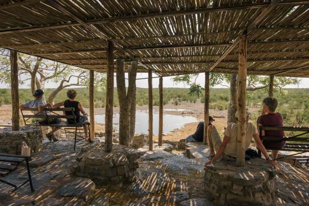 Halali camp waterhole etosha