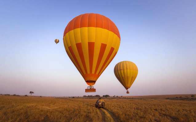 Overland safari extras include balloon safaris