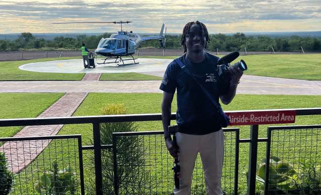Helicopter flight on safari Vic Falls