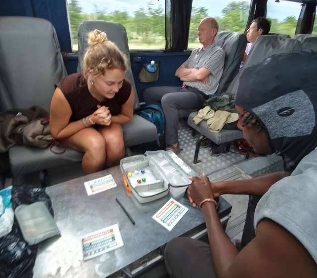 Games on the bus overland safari