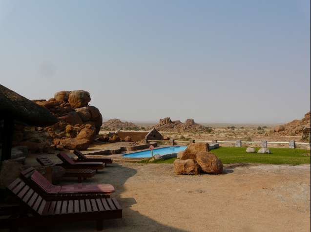 Namibia campsite with pool