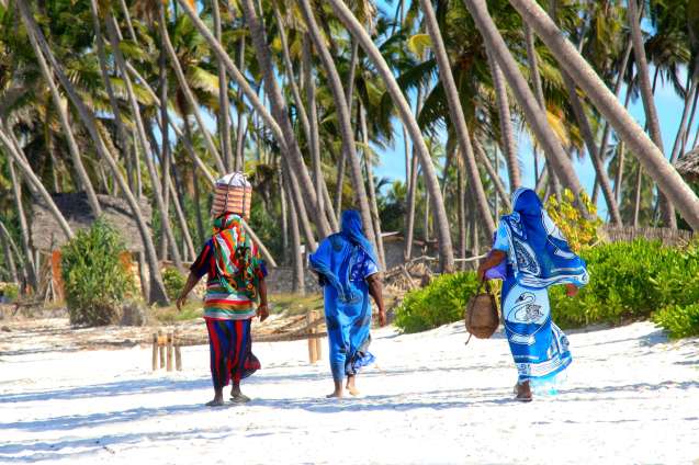 Colourful clothing on Zanzibar islands