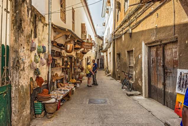 Stone town on Zanzibar