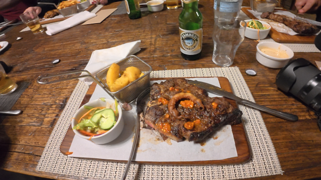Eating out on an overland safari