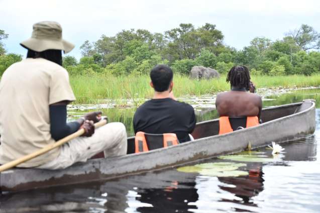 Extra activities on overland safari mokoro ride